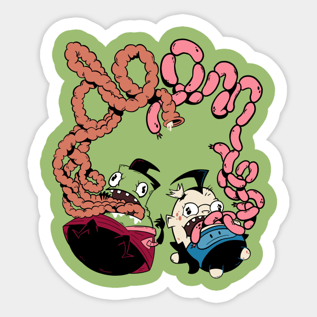 Invader Zim Bologna Harvest Invader Zim Sticker TeePublic